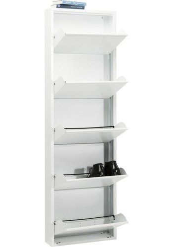 KARE DESIGN Caruso 5 Hvit skoskap, m. 5 rom - hvit stl