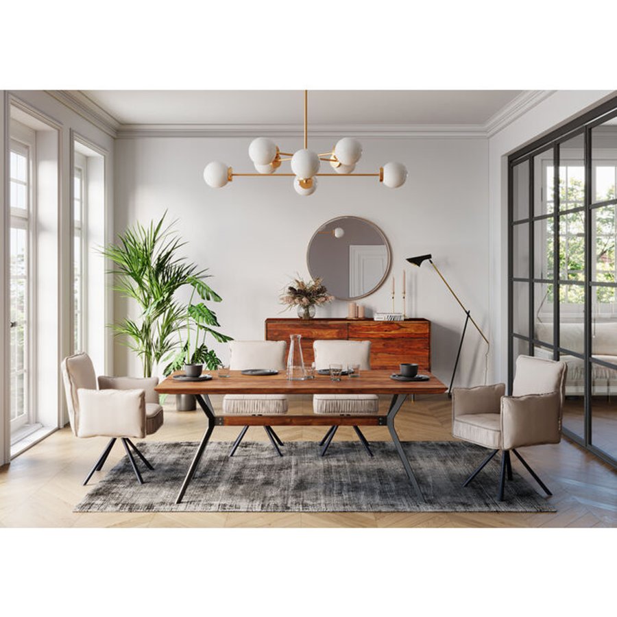 KARE DESIGN Heavenly Gold taklampe - hvitt glass og messingstl (98)