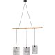 KARE DESIGN Three Grids loftlampe - hvid keramik porceln, stl og natur bg