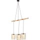 KARE DESIGN Three Grids loftlampe - hvid keramik porceln, stl og natur bg