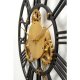 KARE DESIGN Clockwork Wanduhr - Messing und schwarzes Aluminium (126x46)