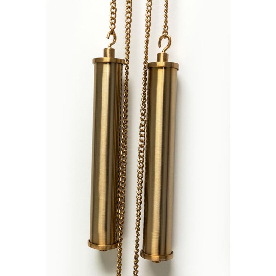 KARE DESIGN Clockwork Wanduhr - Messing und schwarzes Aluminium (126x46)