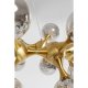 KARE DESIGN Atomic Balls loftlampe - slv glas og messing stl