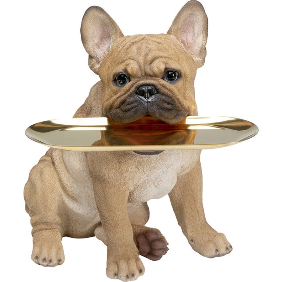 KARE DESIGN Butler Frenchy figur - multifarvet polyresin og guld stl (H:40cm)