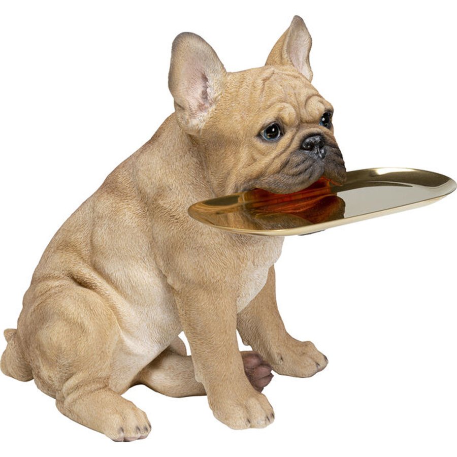 KARE DESIGN Butler Frenchy figur - multifarvet polyresin og guld stl (H:40cm)