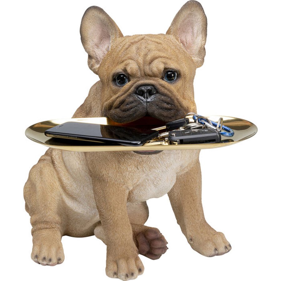 KARE DESIGN Butler Frenchy figur - multifarvet polyresin og guld stl (H:40cm)