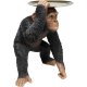 KARE DESIGN Butler Playing Chimp figur - multifarvet polyresin og stl (H:52cm)