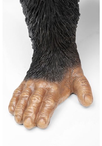 KARE DESIGN Butler Playing Chimp figur - multifarvet polyresin og stl (H:52cm)