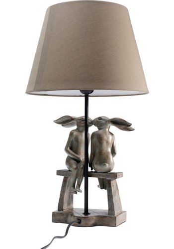 KARE DESIGN Animal Bunny Love bordlampe - polyresin, PVC og stl