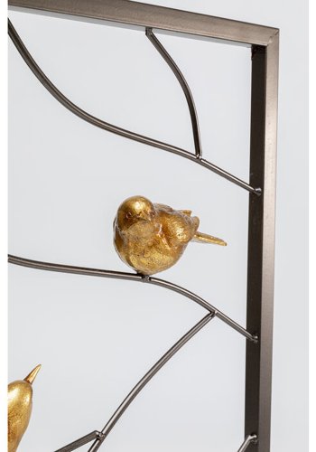 KARE DESIGN Birds Twittering-figur - polyresin og pulverlakkert stl (H:68cm)