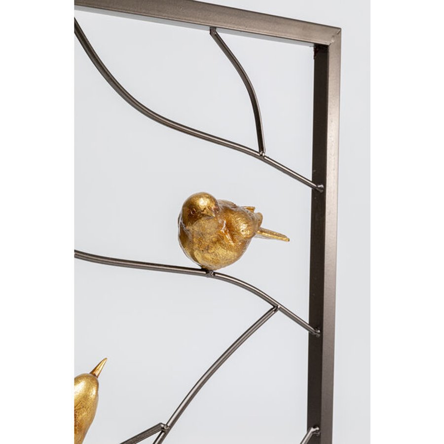 KARE DESIGN Birds Twittering-figur - polyresin og pulverlakkert stl (H:68cm)