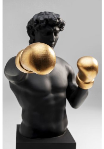 KARE DESIGN Balboa figur - polyresin med gyldne boksehandsker (H:40)