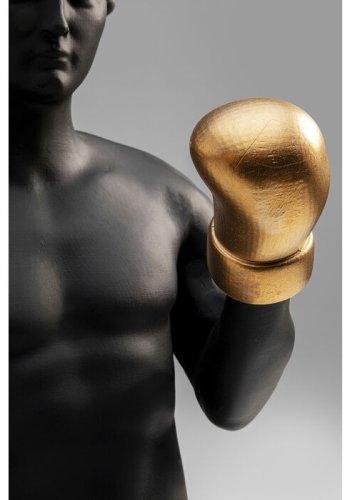KARE DESIGN Balboa figur - polyresin med gyldne boksehandsker (H:40)