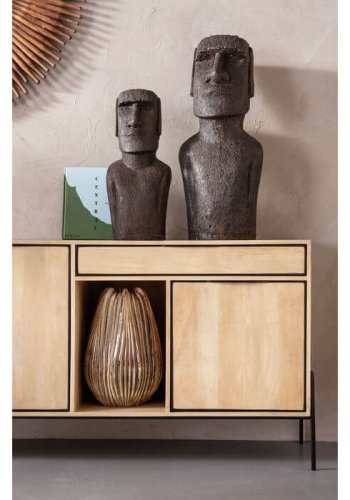 KARE DESIGN Osterinsel-Skulptur – handgefertigtes Steingut, 59 cm 