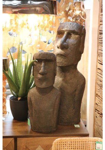 KARE DESIGN Pskeyskulptur - hndlaget steinty, 80 cm