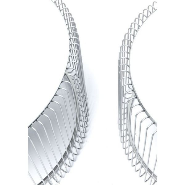 KARE DESIGN Wire Couchtisch - Silberglas/Silberstahl, rund (2/Set)