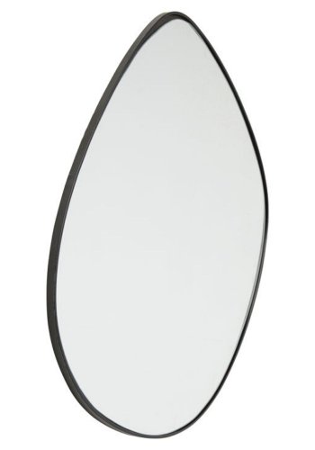 KARE DESIGN asymmetrisk Göteborg vgspejl - spejlglas og sort stl