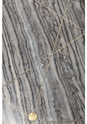 KARE DESIGN Mystic sidebord, rund - marmor og messing stl (st af 2)