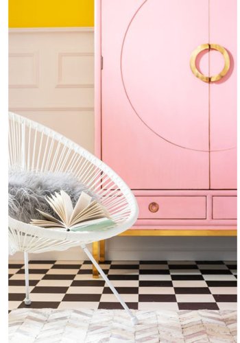 KARE DESIGN Acapulco White lnestol/havestol - hvid polyethylen og stl