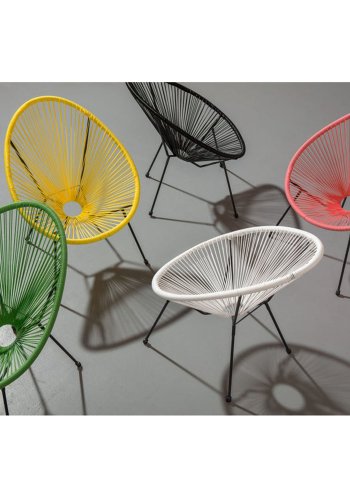 KARE DESIGN Acapulco Green lnestol/havestol - grn polyethylen og stl