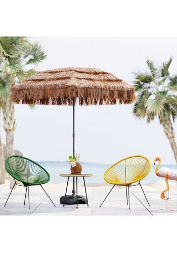 KARE DESIGN Acapulco Green lnestol/havestol - grn polyethylen og stl