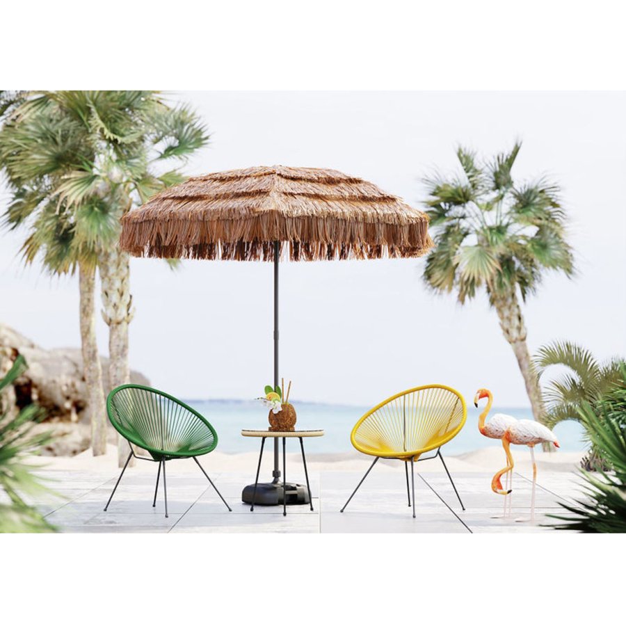 KARE DESIGN Acapulco Green lnestol/havestol - grn polyethylen og stl