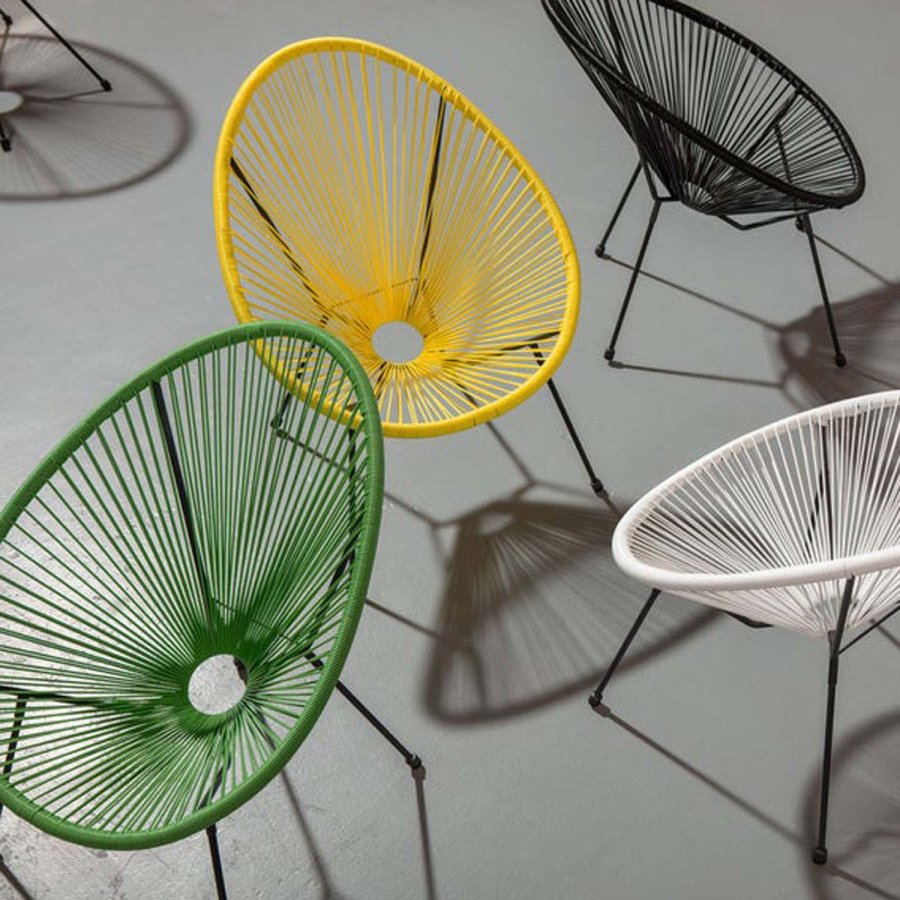 KARE DESIGN Acapulco Green lnestol/havestol - grn polyethylen og stl