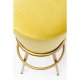 KARE DESIGN Lady Rock barkrakk - gult stoff/PU m. stlben, m. fotsttte, rund (:48)