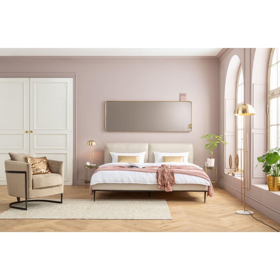 KARE DESIGN Curve MO Brass vgspejl, rektangulrt - spejlglas og messing stl (70x200)