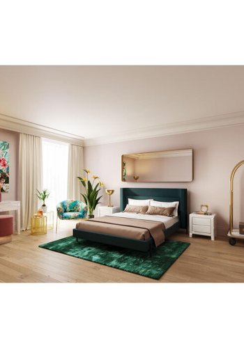 KARE DESIGN Curve MO Brass vgspejl, rektangulrt - spejlglas og messing stl (70x200)