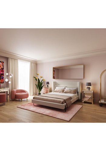 KARE DESIGN Curve MO Brass vgspejl, rektangulrt - spejlglas og messing stl (70x200)