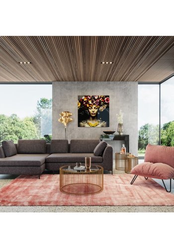 KARE DESIGN Betsy Frame Metal veggspeil, rektangulrt - speilglass og gull/svart stl (55x165)