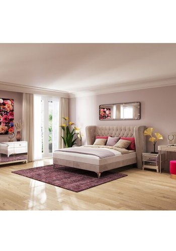 KARE DESIGN Betsy Frame Metal veggspeil, rektangulrt - speilglass og gull/svart stl (55x165)