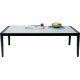 KARE DESIGN Tiki havebord, rektangulr - klar glas og sort aluminium (108x59)