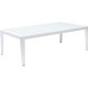 KARE DESIGN Tiki havebord, rektangulr - klar glas og hvid aluminium (108x59)