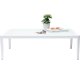 KARE DESIGN Tiki havebord, rektangulr - klar glas og hvid aluminium (108x59)