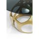 KARE DESIGN Volcano Gold spisebord, rund - rgfarvet glas og guld aluminium (120)