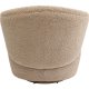 KARE DESIGN Carella drejestol - beige bamsestof polyester og stl