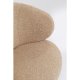 KARE DESIGN Carella drejestol - beige bamsestof polyester og stl