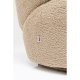 KARE DESIGN Carella drejestol - beige bamsestof polyester og stl