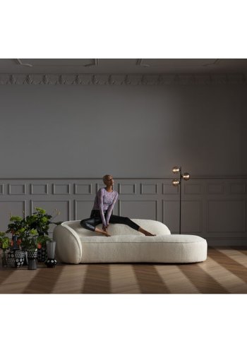 KARE DESIGN Recamiere Wonder chaiselong - creme polyester og polypropylen