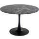 KARE DESIGN Veneto Marble Black spisebord, rund - sort mineralmarmor og sort stl (110)