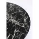 KARE DESIGN Veneto Marble Black spisebord, rund - sort mineralmarmor og sort stl (110)