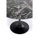 KARE DESIGN Veneto Marble Black spisebord, rund - sort mineralmarmor og sort stl (110)