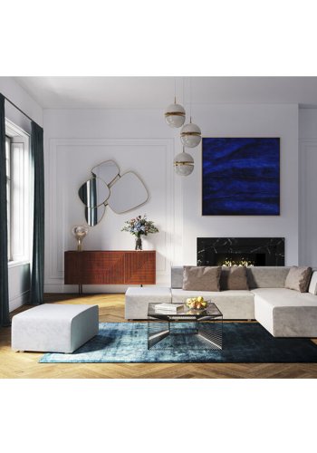 KARE DESIGN Infinity Vegas hjrnesofa, m. 3 puder - gr stof og plast