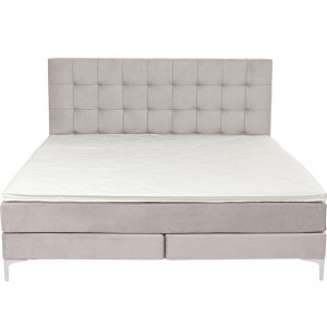 KARE DESIGN Boxspring Bed Benito Star Cream seng - creme polyester og stl (160x200)