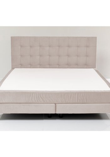 KARE DESIGN Boxspring Bed Benito Star Cream seng - creme polyester og stl (160x200)