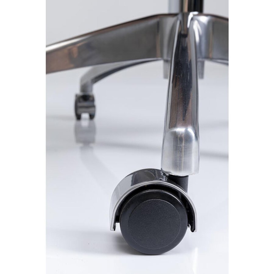 KARE DESIGN Rouven kontorstol, m. vippefunktion - sort kunstlder, brun valnddefinèr og aluminium