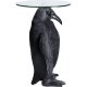 KARE DESIGN Animal Ms Penguin sidebord, rundt - klart glass og polyresin (32)