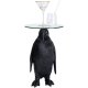 KARE DESIGN Animal Ms Penguin sidebord, rundt - klart glass og polyresin (32)